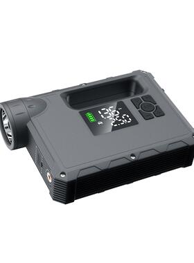 5合1多功能启动器12V柴汽双启充气泵16000毫安移动电2000流明手电