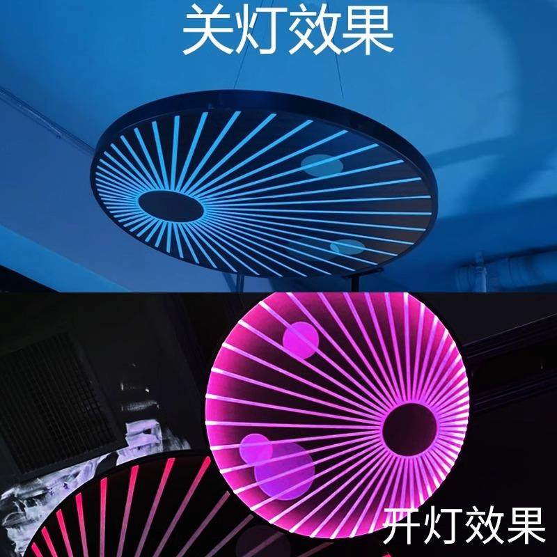 网红rgb氛围灯音乐清吧餐吧led创意酒馆烧烤店餐饮KTV火锅店装饰,家装灯饰光源,智能吊灯,淘宝优惠券,粉丝福利购,淘宝优惠卷