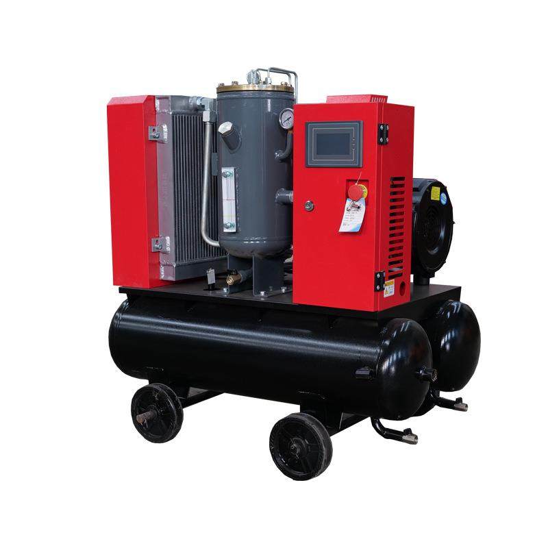 永磁变频空气压缩机移动式真石漆螺杆机小型木工用螺杆空压机