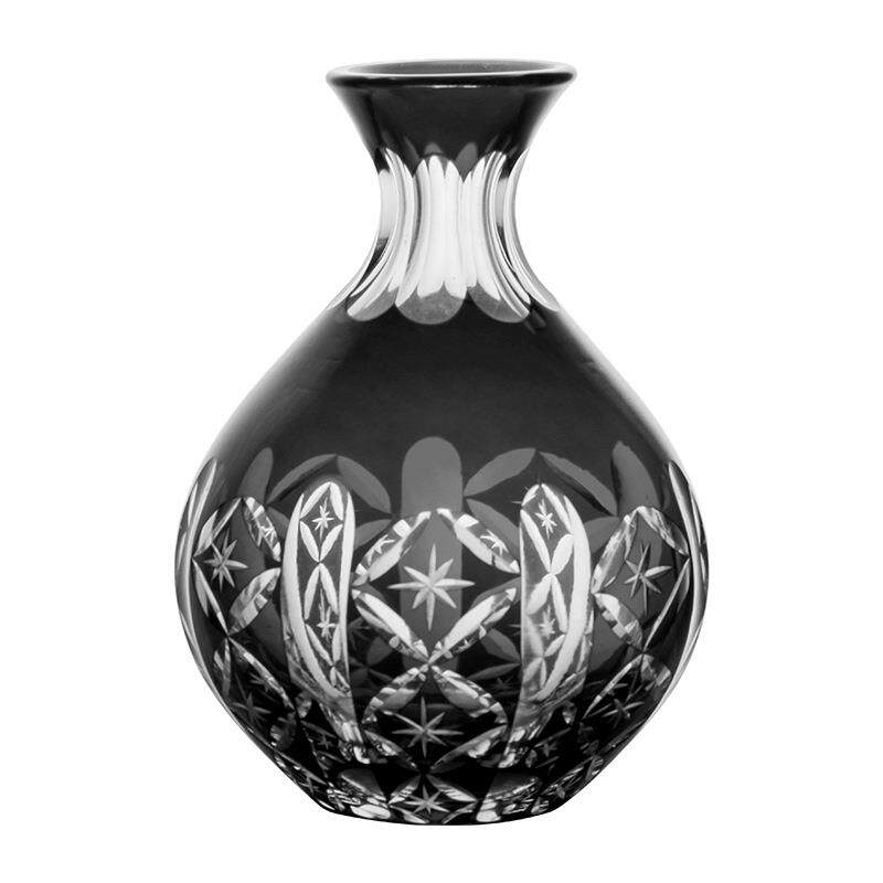 江户切子日式刻花清酒杯清酒壶套装东洋佐佐木轻奢大肚雕刻白酒杯