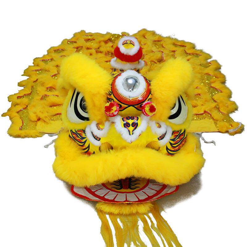 黄舞色南狮羊子头毛南狮VRR舞狮狮道具南狮醒狮舞龙道具舞狮摆件