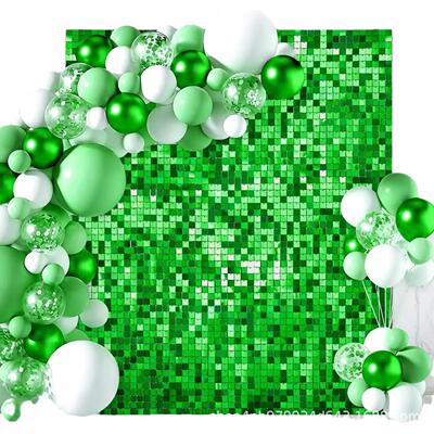 光风动板配扎带KLF套装24片-0片-8片生日舞派对台布4亮置背景墙