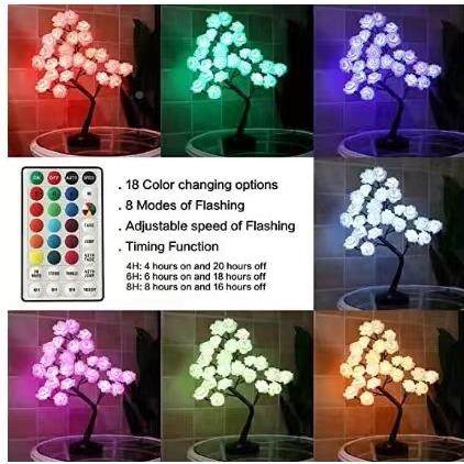 新款仿真彩玫瑰花IMD型树灯LE造小夜灯USB电池盒室内装D饰氛围灯,节庆用品/礼品,装饰灯,淘宝优惠券,粉丝福利购,淘宝优惠卷