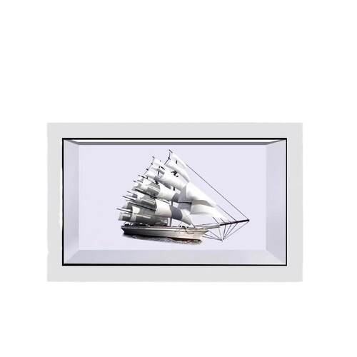 75A8698寸全息舱3D柜透明展示I数字人交互一屏体机全息展示