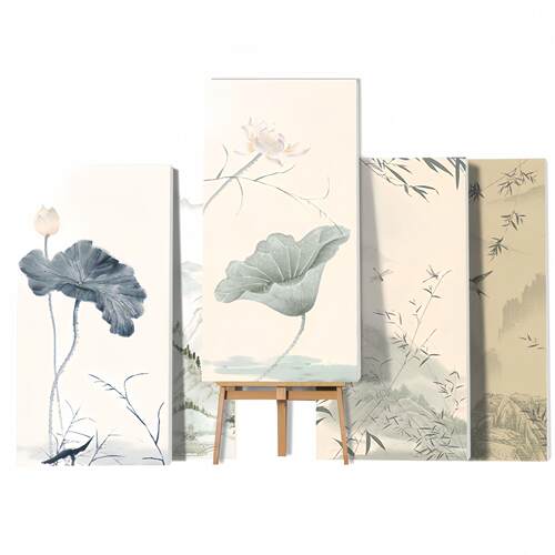 宋式美古学瓷砖600x1200花砖中术风卫生间厨房厕所墙砖3994荷艺花