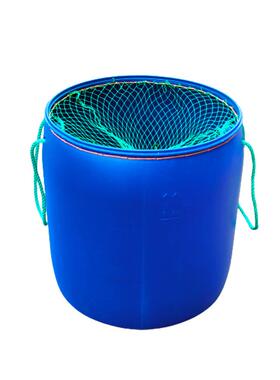 大容量防跳鱼桶加厚1KRG5升大口水产0养殖周转装鱼径桶虾蟹防逃桶