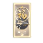 新福中式 竖字麋鹿入户墙挂画L 036版 现代关装 饰画玄LED发光灯画JS