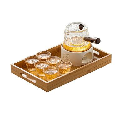 花茶套装煮水果午下茶餐CBH817厅日式壶玻璃花茶杯具具蜡烛加热温