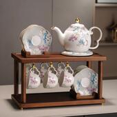 新中式 具套厅轻客奢高档下午茶茶壶茶茶杯整套礼盒装 杯具套G5114