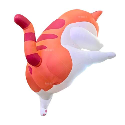 充气卡通猫咪气橘猫005gj模商场活爬墙户外宠物市集主题动美陈装