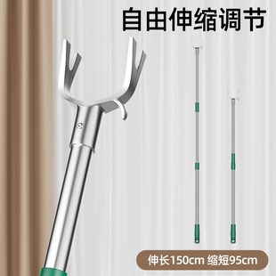 衣叉丫不锈钢晒衣杆阳台挑挂 德国撑衣b杆家用晾衣杆可伸缩加长款