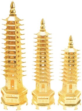 合金文昌塔九层十三层纯铜文昌笔摆件M卧室书房书桌挂件包邮