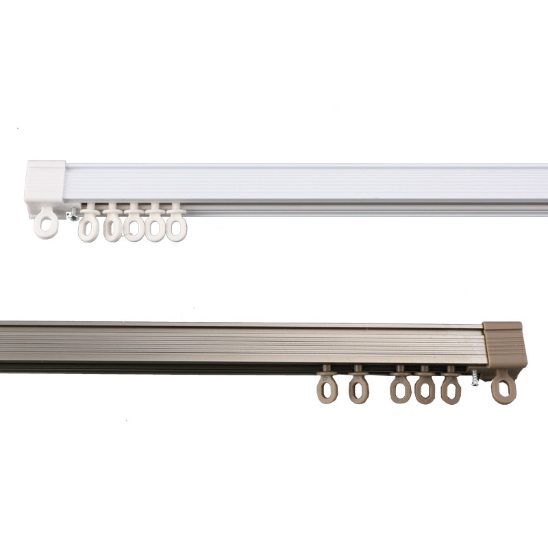 德裕铝合金窗帘轨道 纳米静音 顶/侧装/单/O双轨 #良呈精选配件