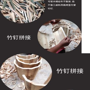 四川带盖蒸饭木桶木甑子商用香杉木E桶家用蒸饭木桶蒸子饭店木桶