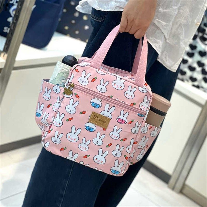 多层拉链口袋饭盒包铝箔r保温便当包带饭妈咪手提包出游便携小拎,收纳整理,饭盒袋,淘宝优惠券,粉丝福利购,淘宝优惠卷