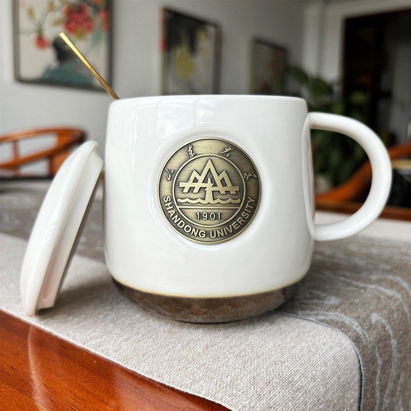 山大文创马克杯(礼盒装)复古马克杯+铜勺套装S  纪念杯 礼品,节庆用品/礼品,文化创意杯子,淘宝优惠券,粉丝福利购,淘宝优惠卷