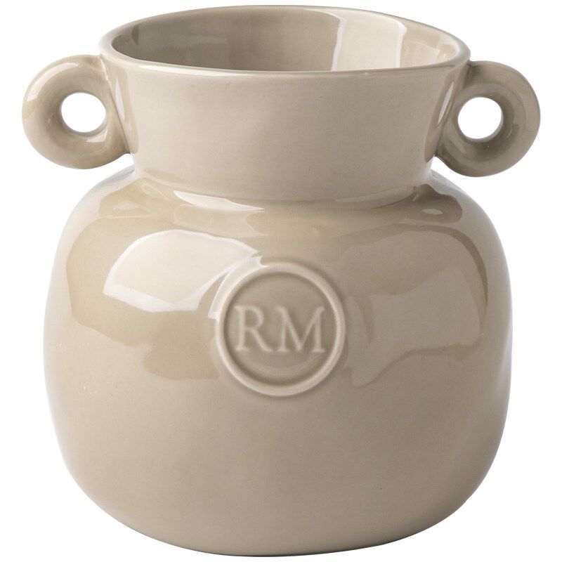 小悠家侘寂风复古耳陶瓷插花器民宿装饰品新年冬青花瓶