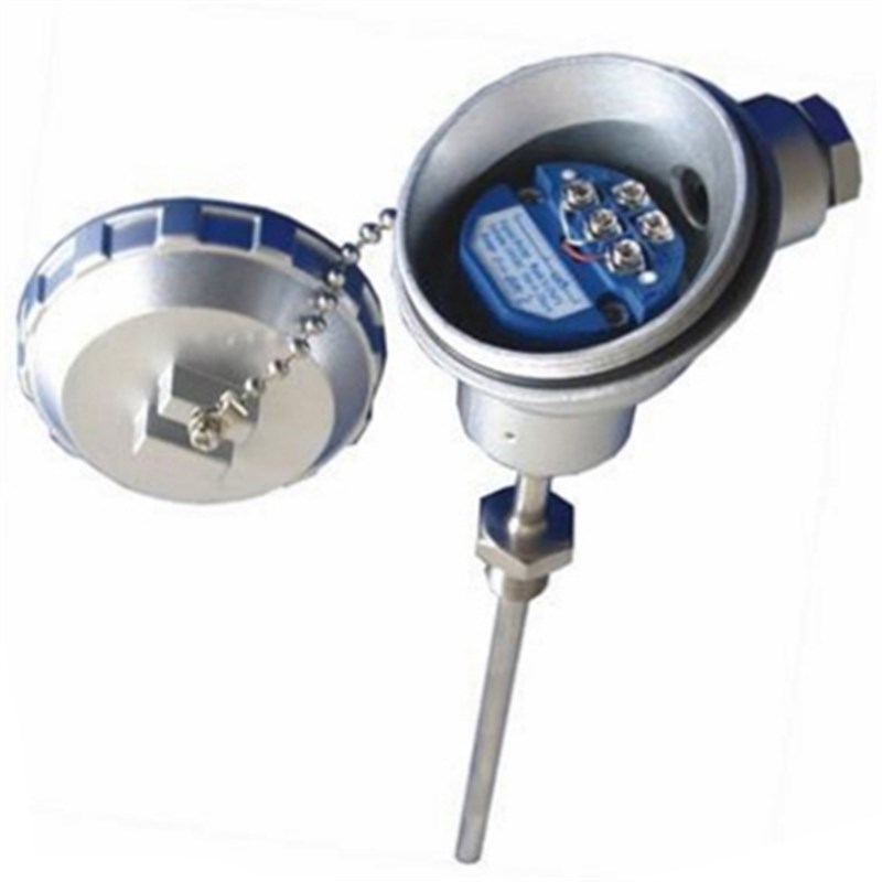 上海仪表 pt100热电阻 wzp-21b 一体化温度变送器~20m 0-