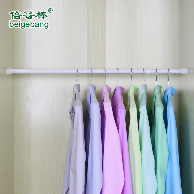 倍哥棒浴帘杆免打孔伸缩杆晾衣杆浴室撑杆窗帘杆免安装直杆型