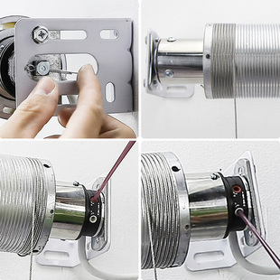 电动会标条幅升降遥控升降帘店升降吊旗遥控横幅广告升降杆