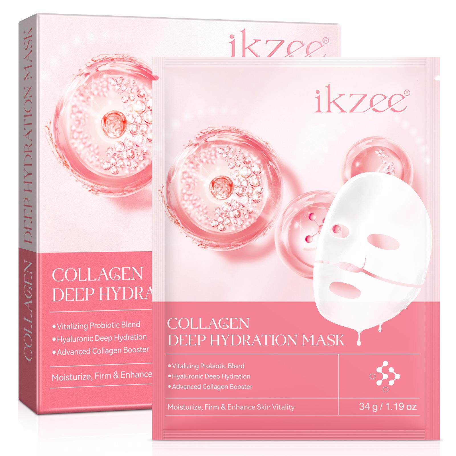 ikzee胶原蛋白贴片面膜COLLAGEN DEEP HYDRATION MASK