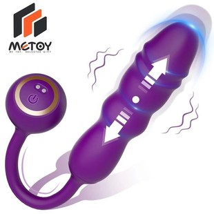 Dildo with Metoy Spot Clitoral Thrusting Vibrator