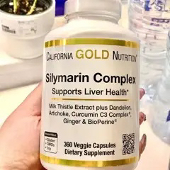 California Gold Nutrition 水飞蓟蒲公英朝鲜蓟姜黄和姜肝脏健康