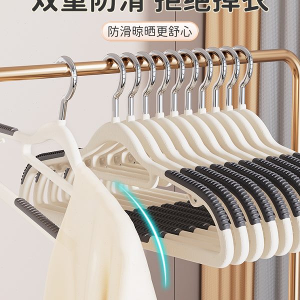 衣架家用挂衣防滑防肩角衣撑学生宿舍挂衣服毛巾架子衣柜收纳神器