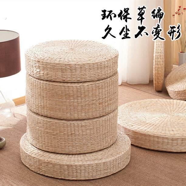 蒲团坐垫草编藤编地上圆形加厚草席子榻榻米飘窗地板日式打坐家用