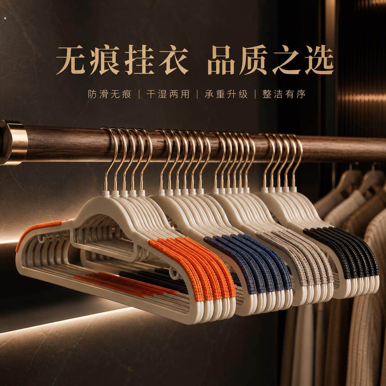 衣架家用挂衣无痕防肩角衣架晾衣服防滑护衣架子衣柜衣挂衣架挂架
