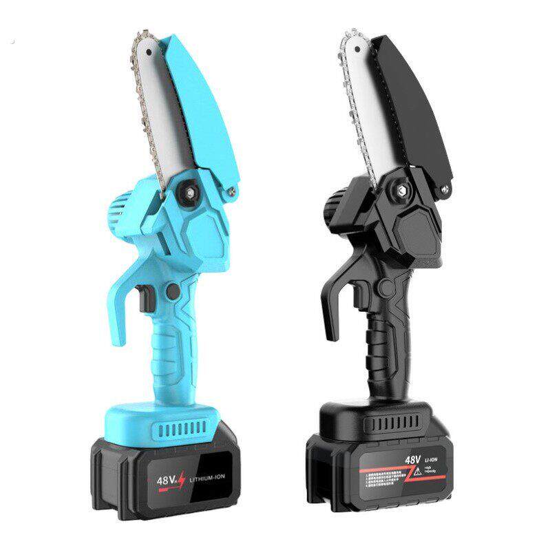 大略家用锂电锯伐木充电锂电锯伐木修枝锯园林园艺树枝小型锯树