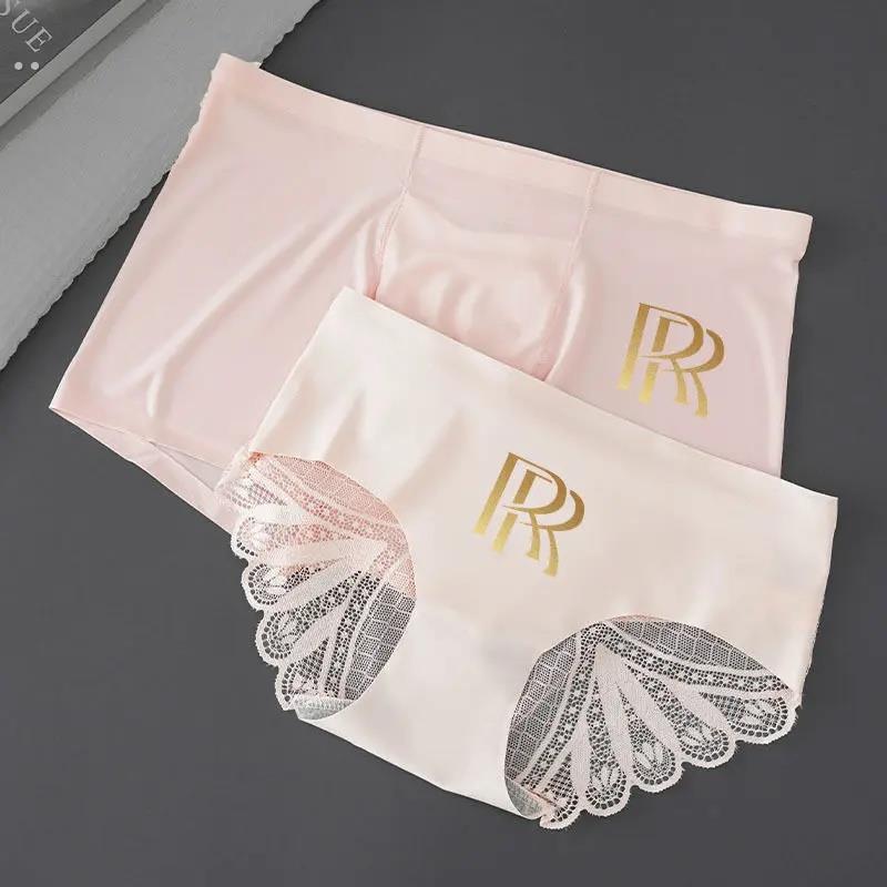 2022年新款纯欲无痕情侣内裤一男一女冰丝四角裤潮情侣款蕾丝夏季