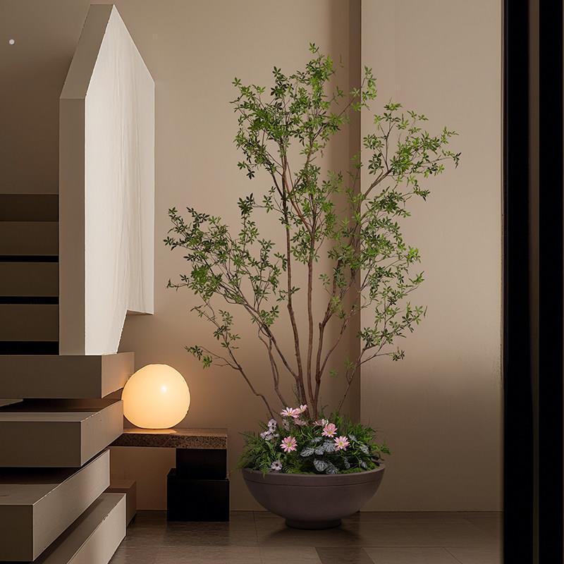 仿真绿植造景室内楼梯下景观大型田园植物假树盆景落地装饰摆件
