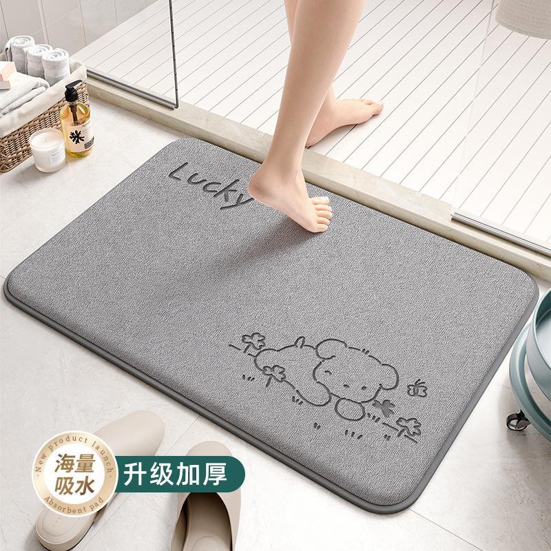 防滑垫子卫生间地垫吸水速干脚垫浴室洗澡地毯厕所门地垫加厚家用