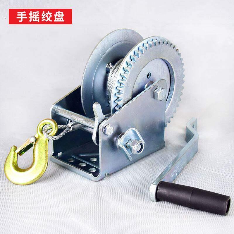 手摇绞盘手动吊机家用绞车小型牵引收卷器葫芦手摇升降器手摇绞机