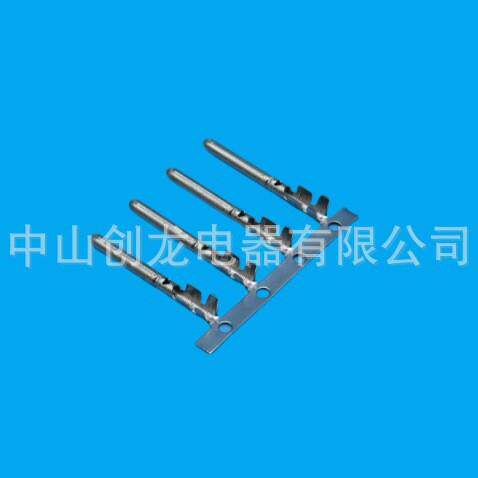 供应2.0铜针铜管公端子插针2.0mm防水插连接器端子双脚圆管端子