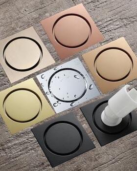 HIDEEP铜地漏浴室防臭大排量镀铬地漏卫生间地漏HI0DL0