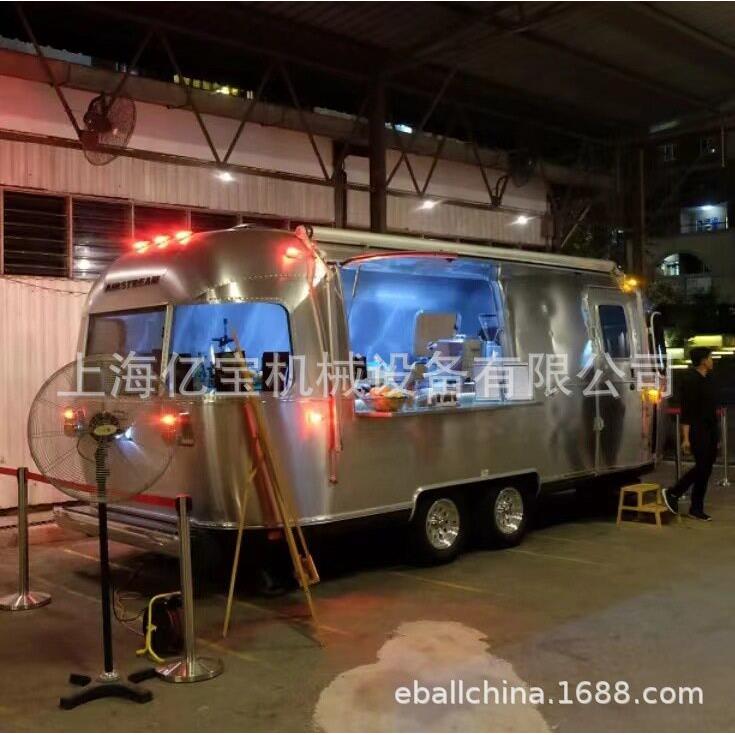 上海牵引快餐车房车移动餐车景点车冷饮美食trucksforsale