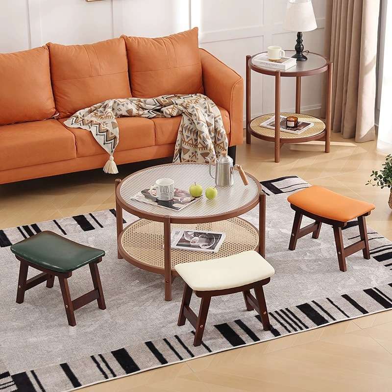 小凳子实木客厅沙发凳网红极简茶几凳儿童凳坐凳家用现代简约矮凳