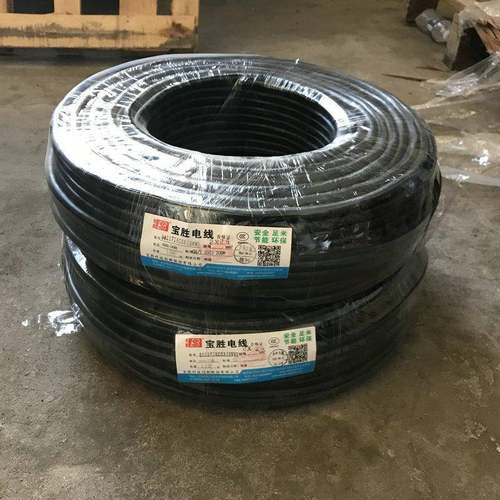 江苏宝胜护套线ZBN-RVV2-5芯0.75-10平方阻燃耐火圆护套电源线