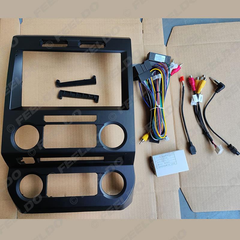 适用15+福特猛禽RaptorF150改装框安卓导航大屏面框音响面板9寸