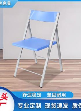 简约折叠培训椅职员办公会议椅休闲洽谈椅子无扶手靠背椅办公椅子
