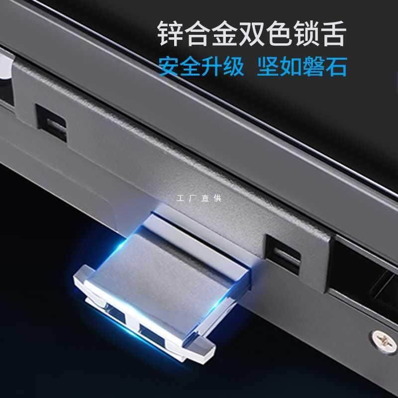 5N慧锁双开玻璃门锁指纹锁办公室单开玻璃门密码智能遥控感应刷卡