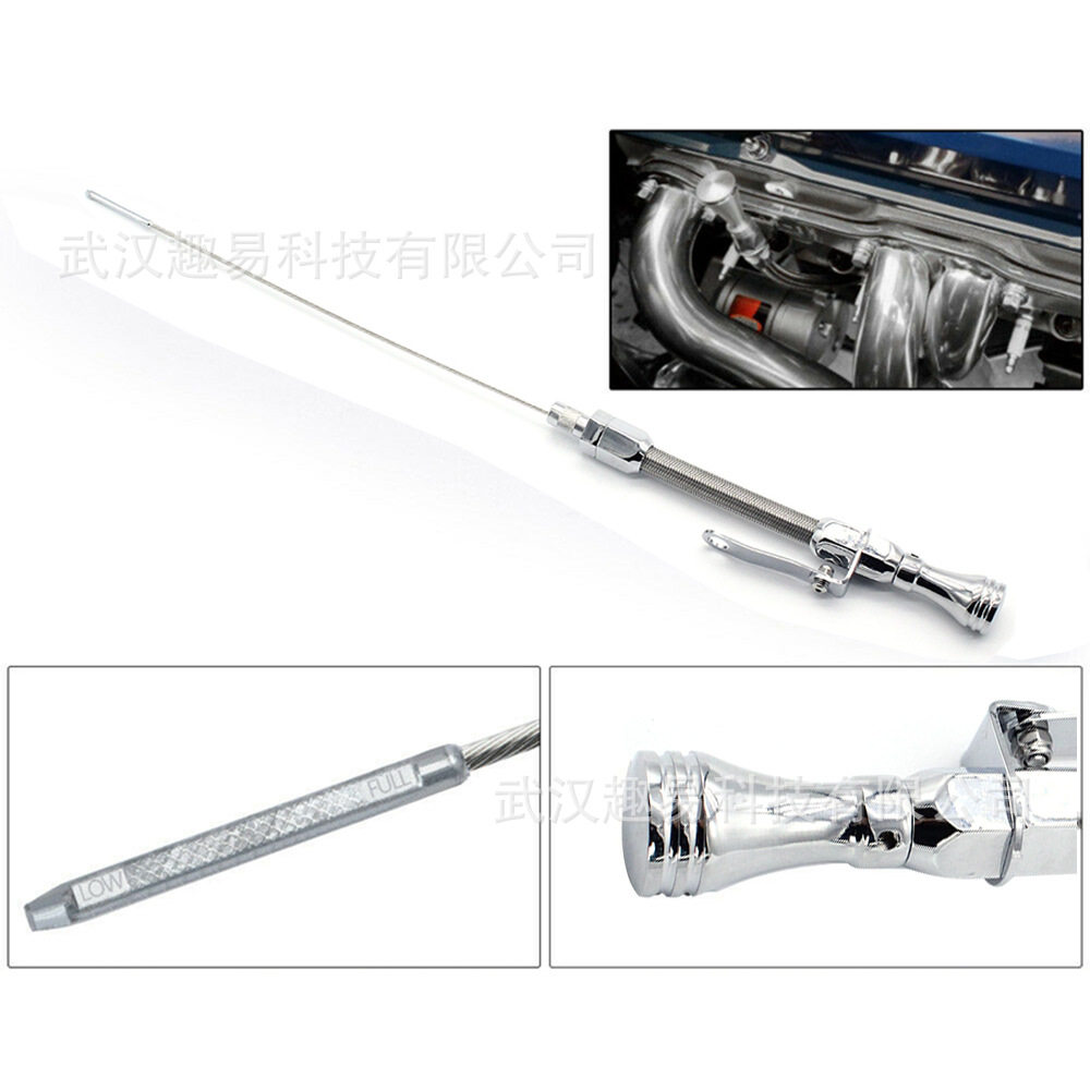 适用SBC雪佛兰265283327350400汽车发动机不锈钢柔性机油尺