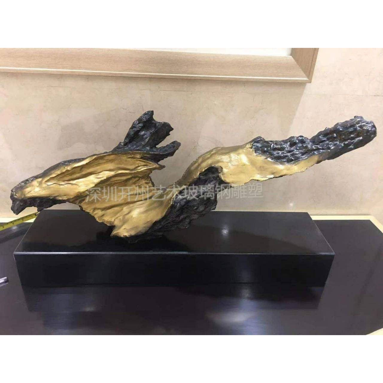 现货有模具家居办公室摆件树脂工艺品仿真木头园林景观雕塑装饰品