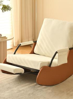 9C摇摇椅单人沙发家用阳台休闲躺椅小户型客厅逍遥可躺懒人摇