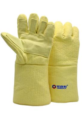 安百利500度耐高温手套隔热掌心加固加厚耐磨铸造工防烫ABL-S531
