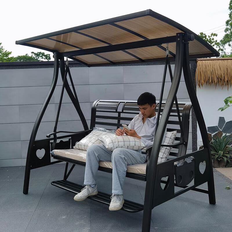 莫家（MOJIA）莫家脚踏秋千户外庭院太阳能灯摇椅阳台室外休闲