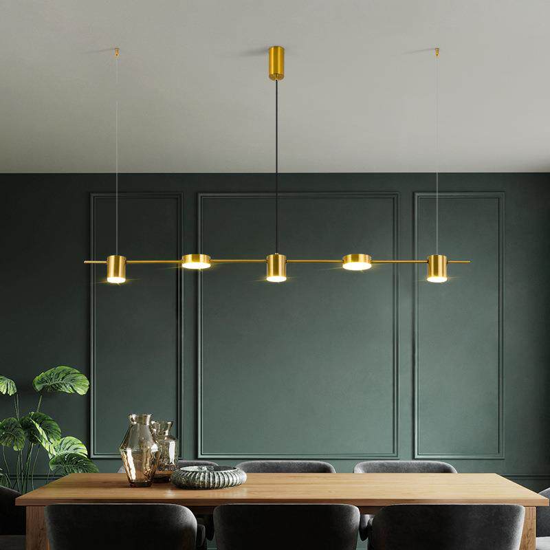 北欧风格餐厅吊灯网红创意现代简约餐桌吧台长条三头酒店前台吊灯