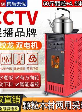 生物颗粒取暖炉商用颗粒燃料取暖炉家用地暖水暖炉无烟炉采暖炉